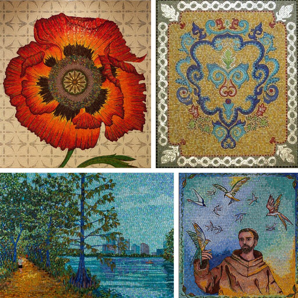 history of mosaic shapes